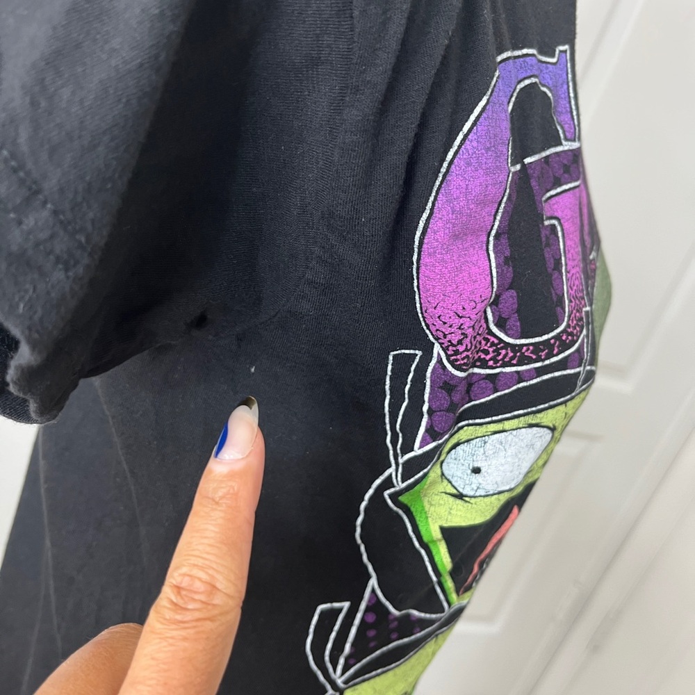 Nickelodeon GIR SHIRT WOMENS SIZE XS BLACK GRAPHIC TEE 2023 - Picture 13 of 13